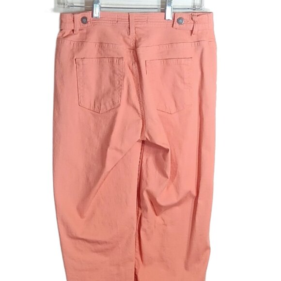 Liz Claiborne Straight Leg Jeans Womens 6 Pink Mid Rise Stretch Denim Y2K Style - Picture 4 of 5